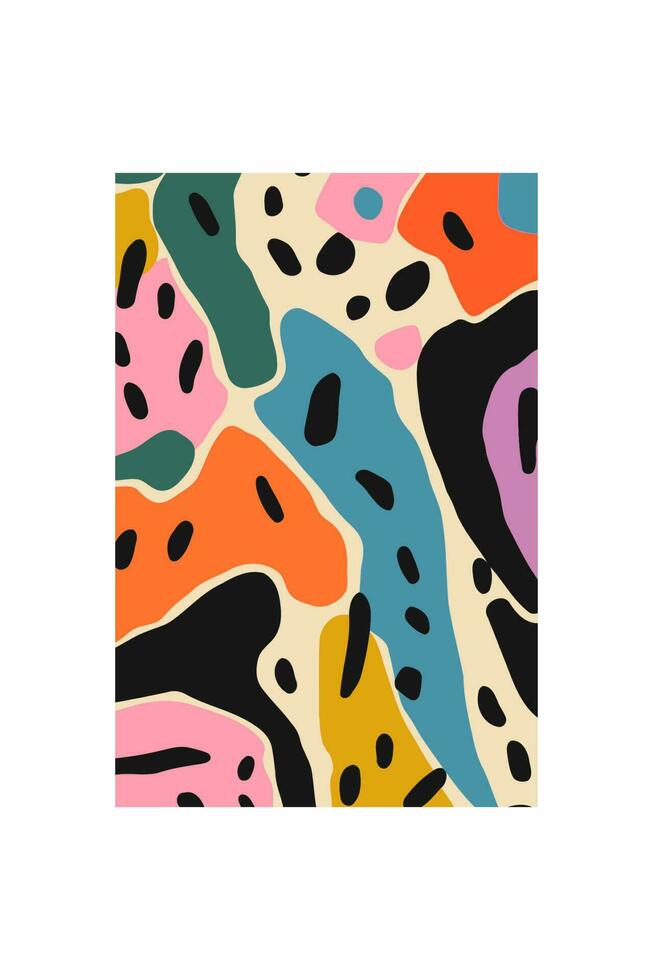 Abstract background with multicolored spots and spots. Vector illustration.