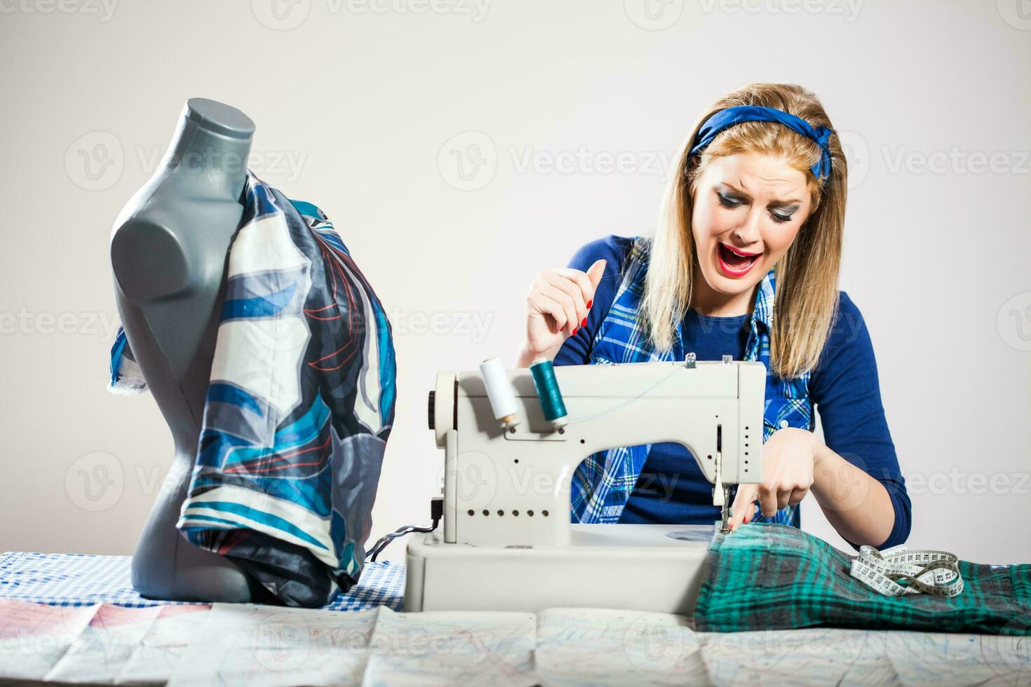 A female seamstress photo