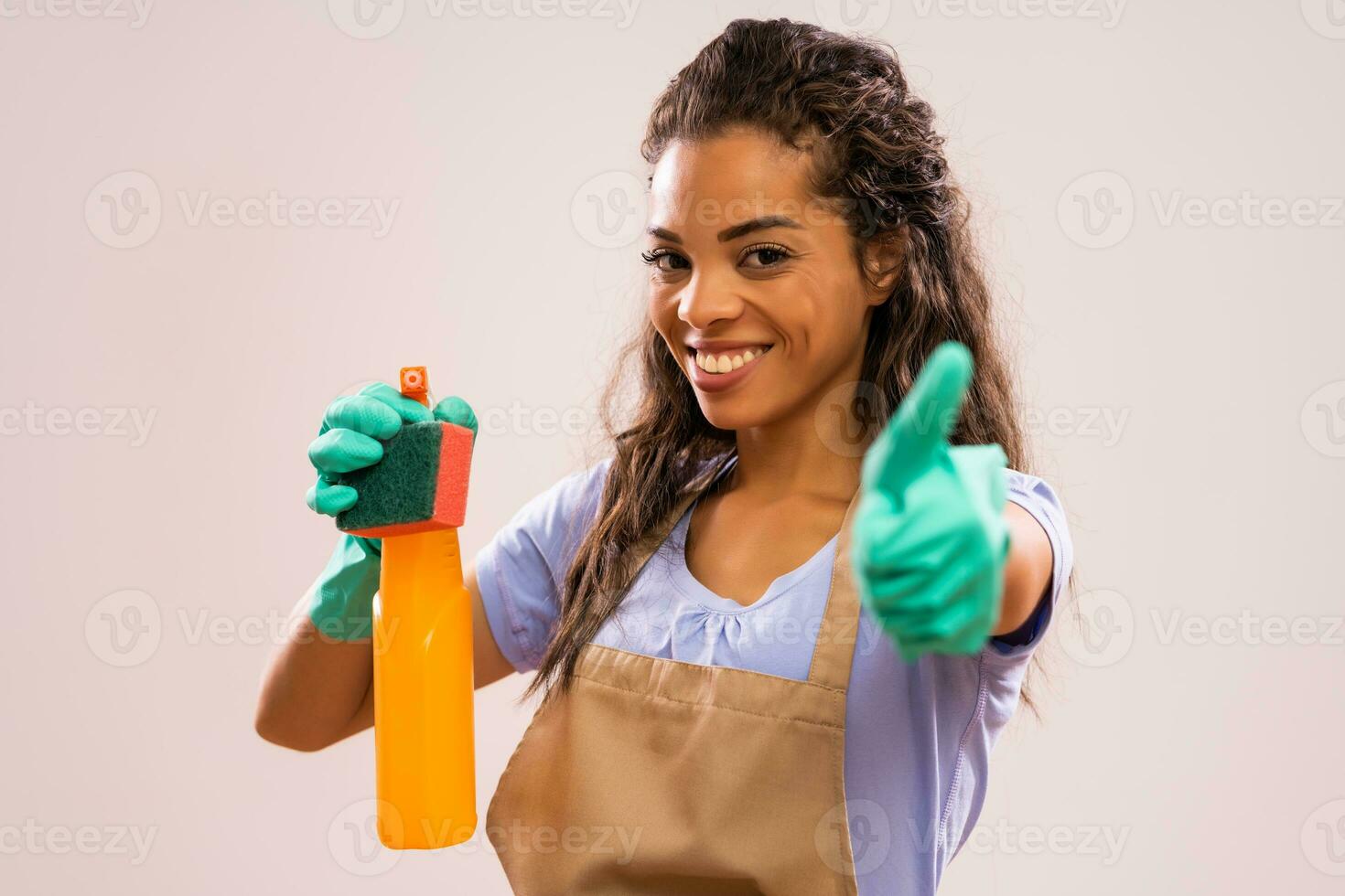 Portrait of a professional maid photo