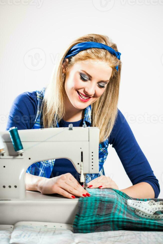 A female seamstress photo