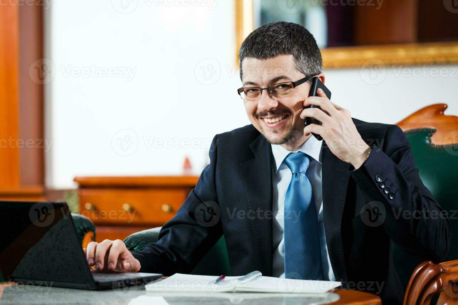 A meeting between business people photo