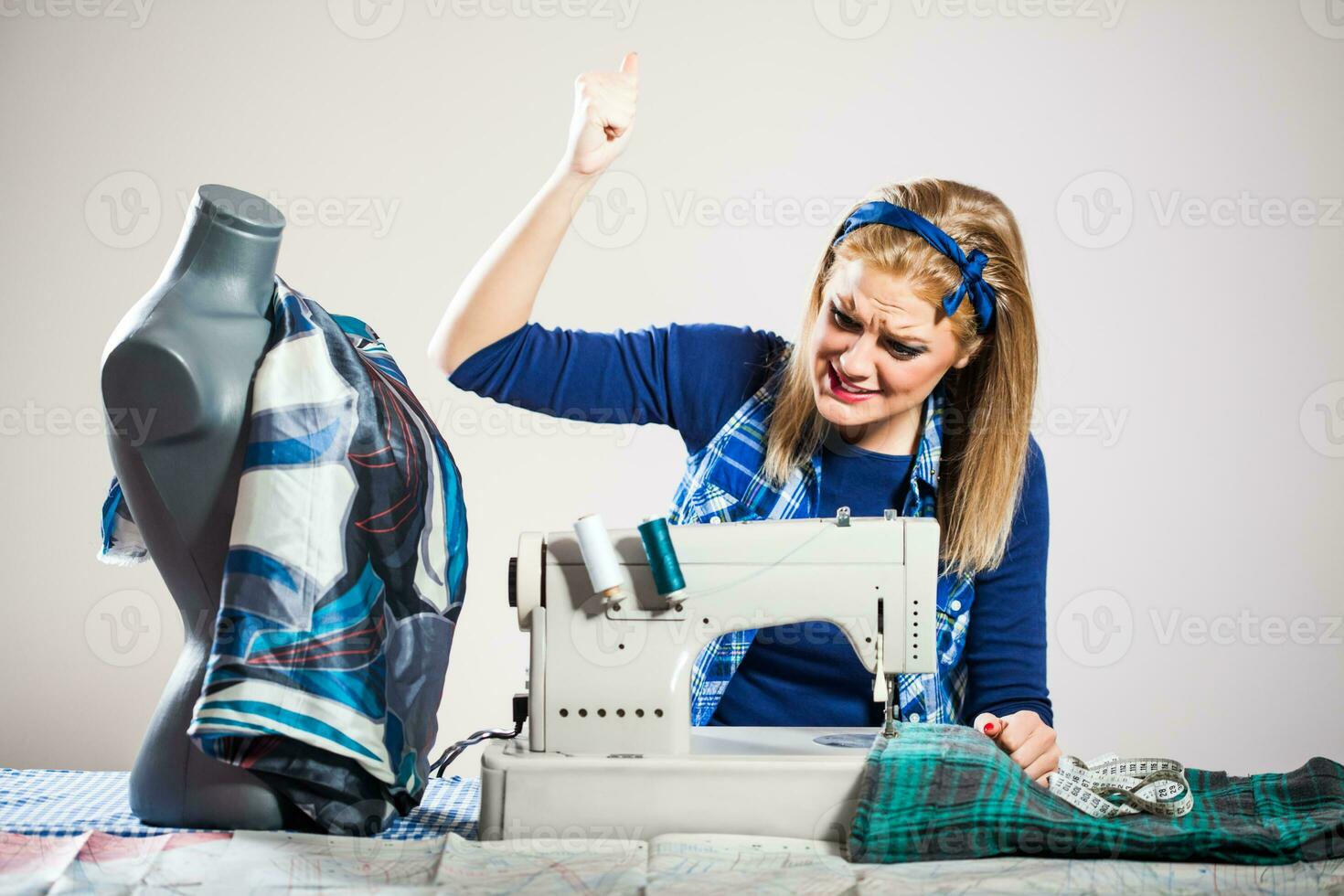 A female seamstress photo