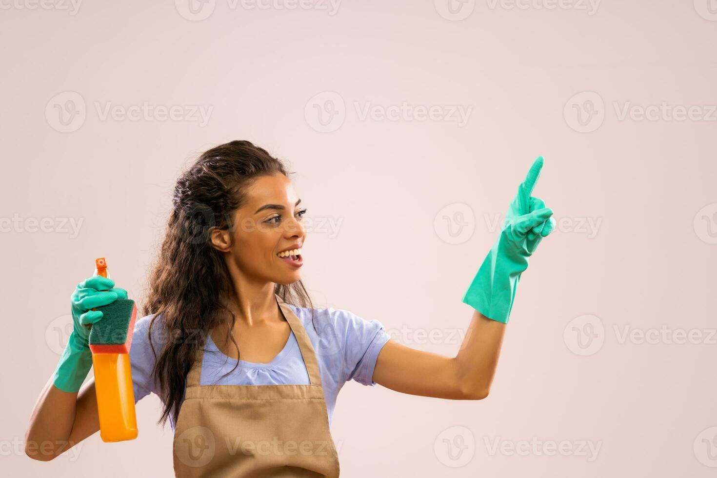 Portrait of a professional maid photo