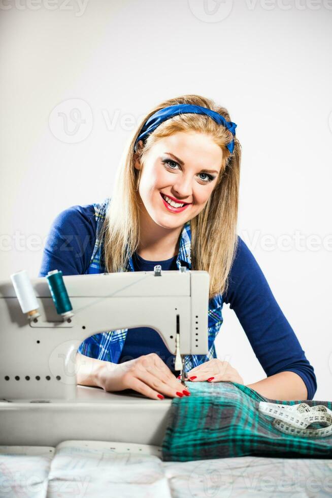 A female seamstress photo