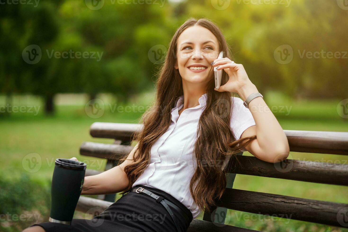 A woman in the park photo