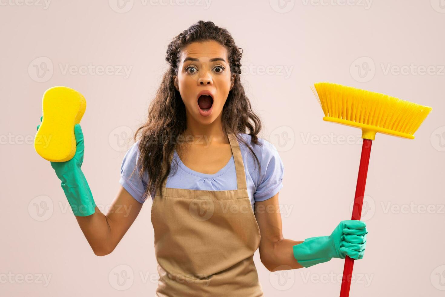Portrait of a professional maid photo