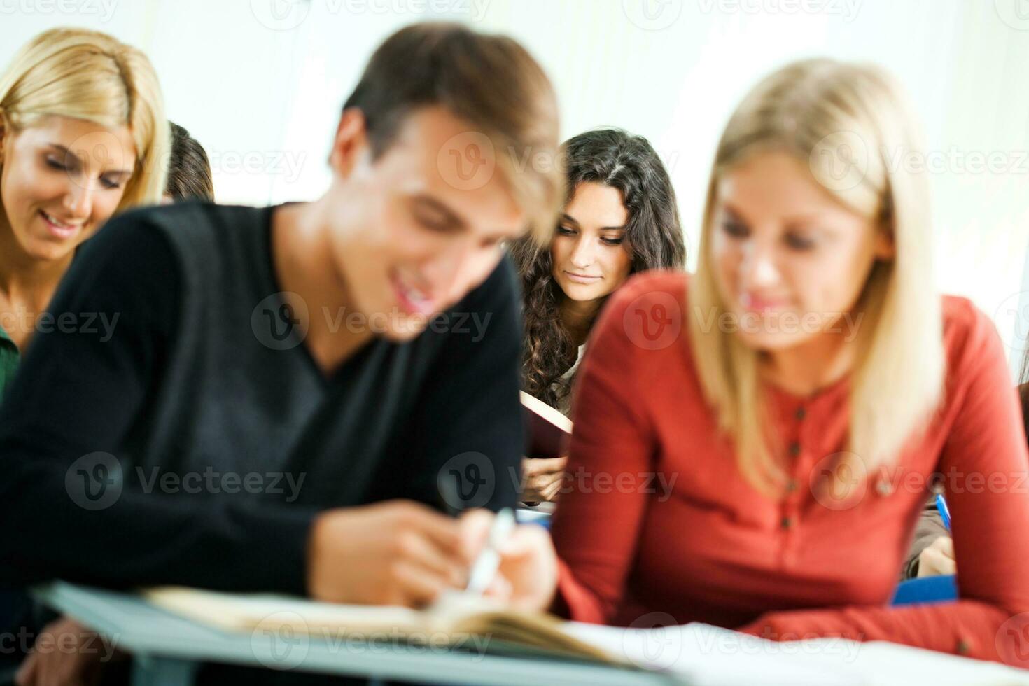 Students in a classroom photo