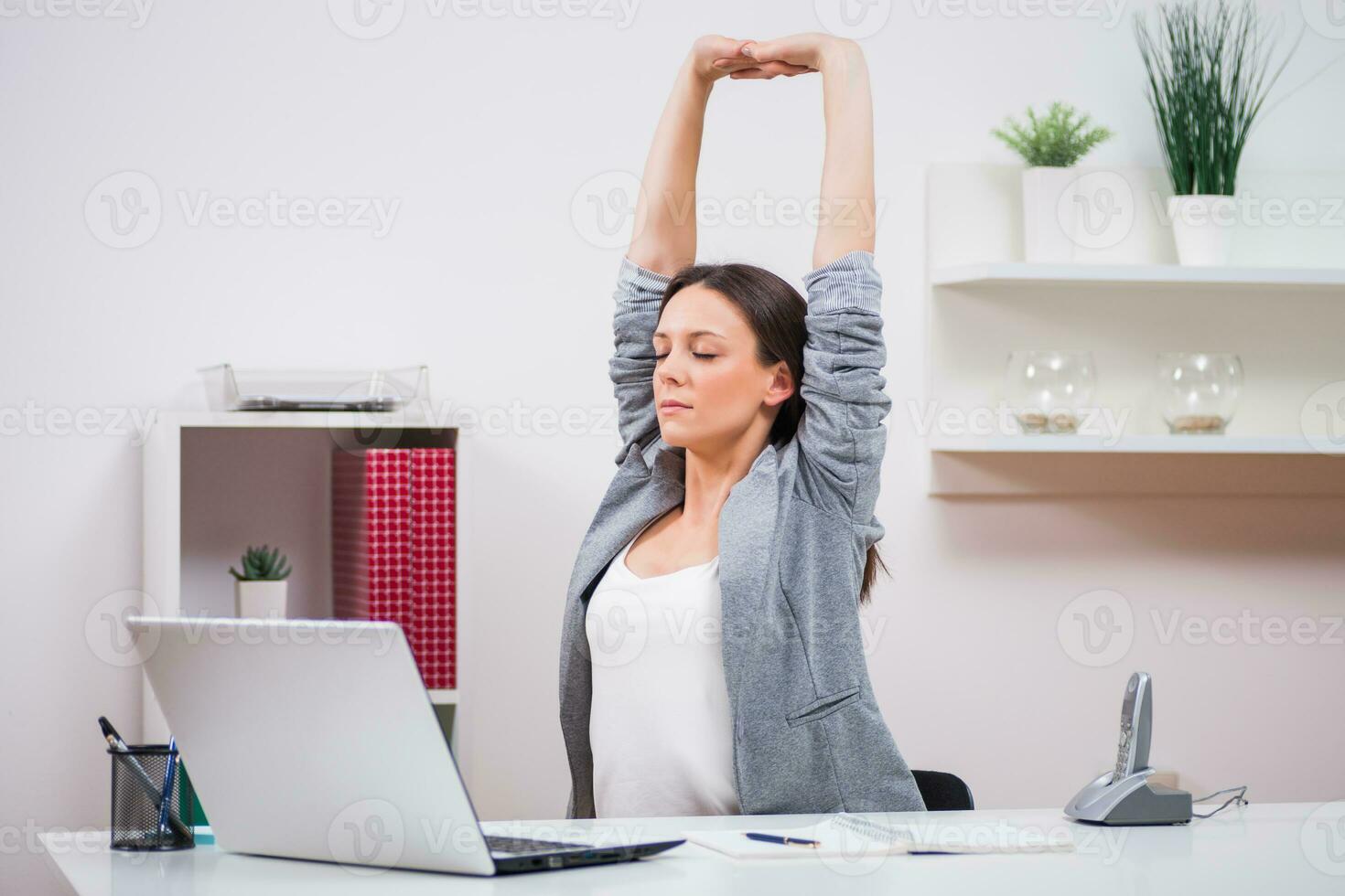 A woman in her office photo