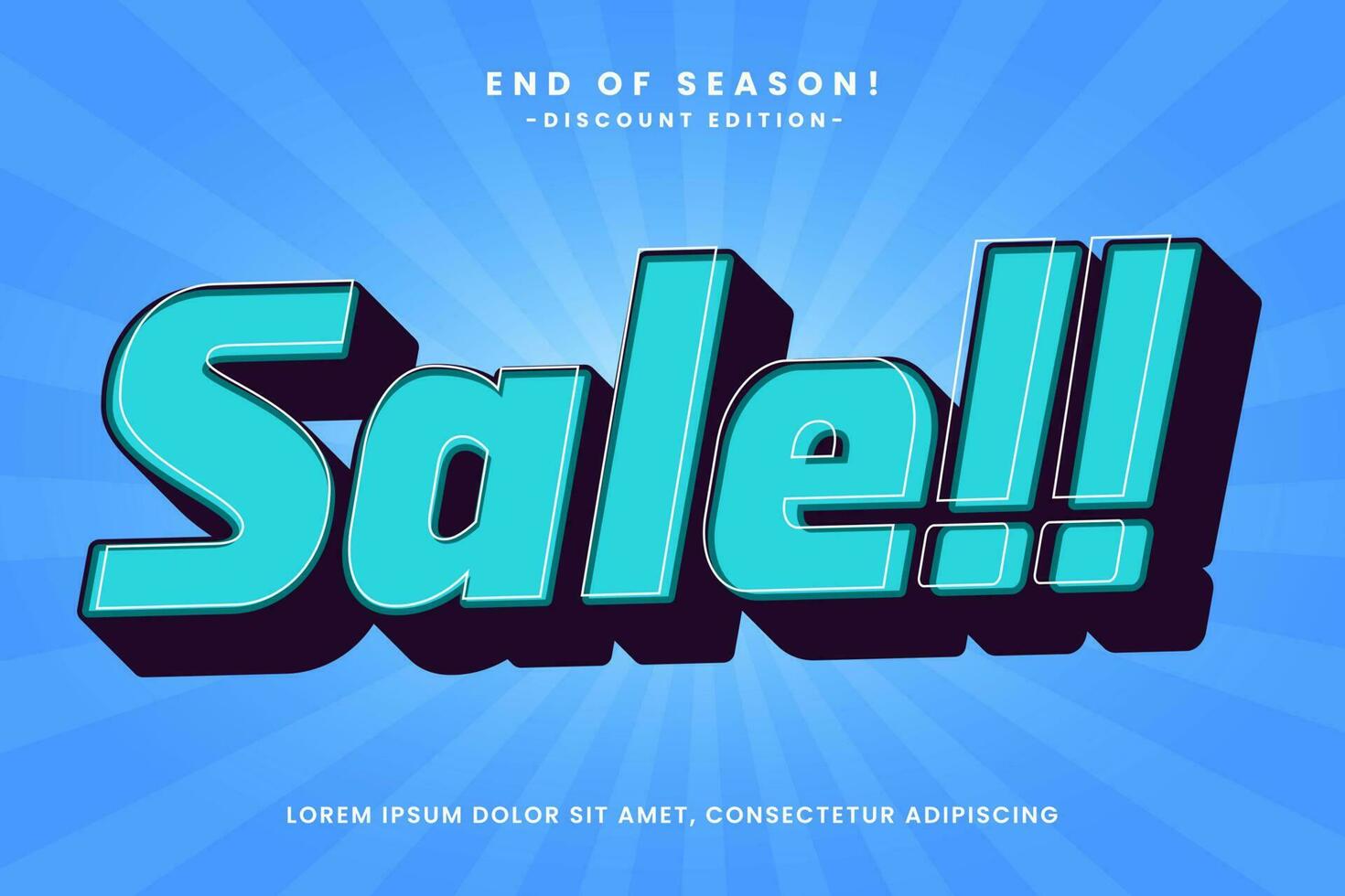 Vector Flash Sale big promo text effect