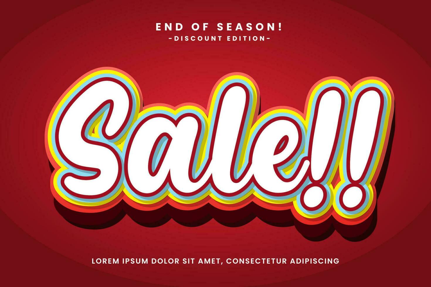 Vector Flash Sale big promo text effect