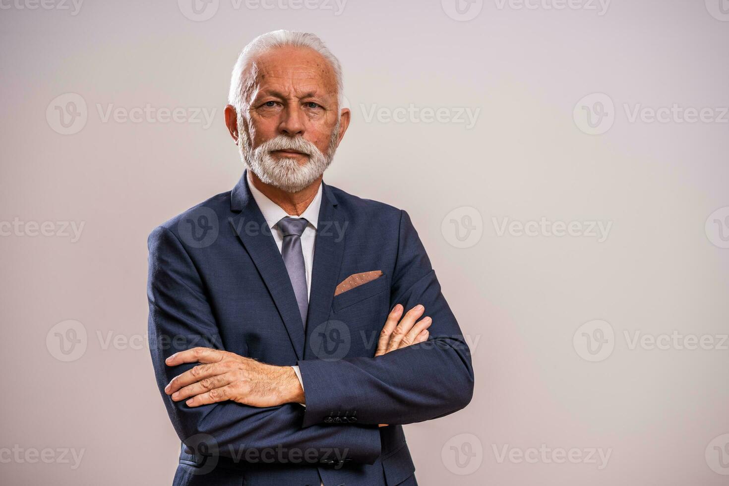 Portrait of a serious businessman photo