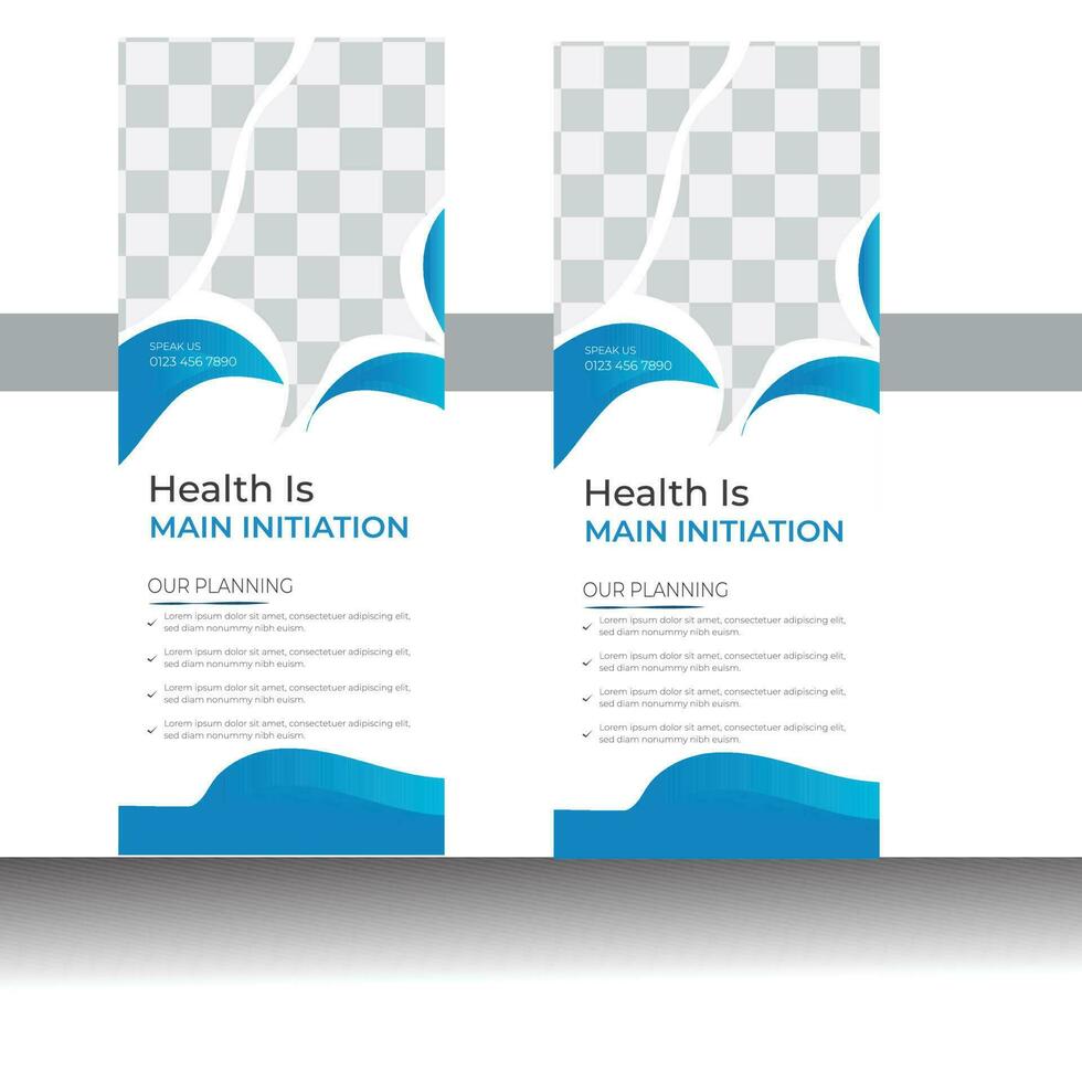 Rollup banner design template vector