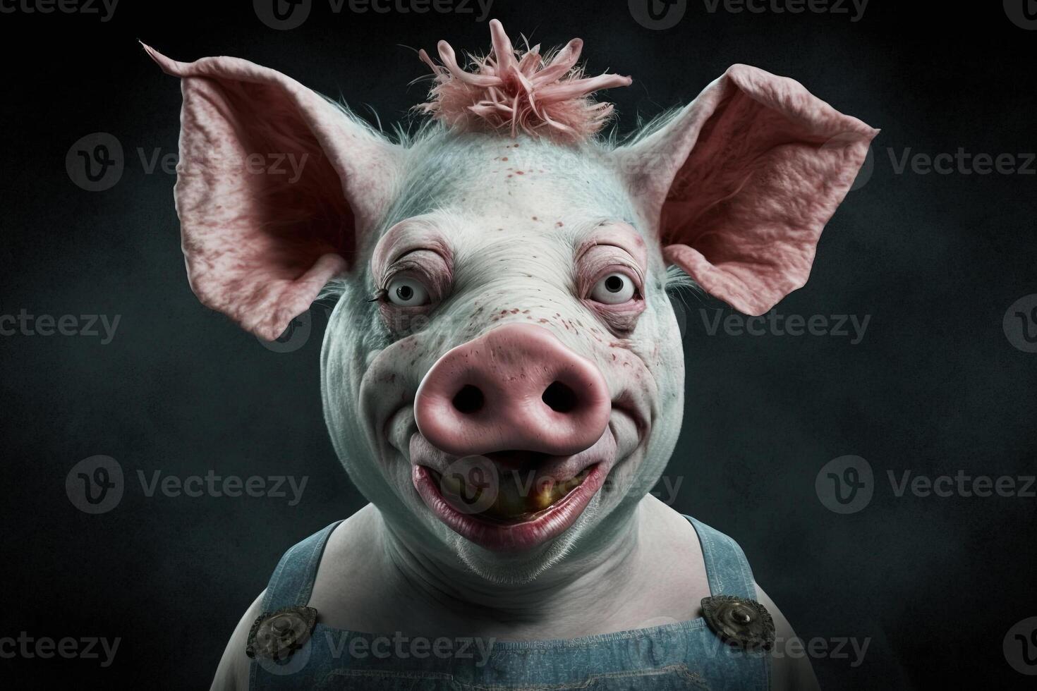 Pig clown Circus animal illustration photo