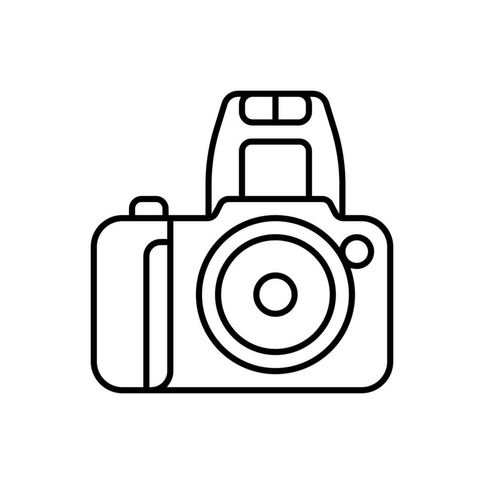 Camera icon vector. Photography illustration sign. Photo symbol or logo. vector