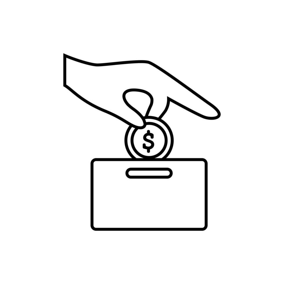 Money icon vector. dollar illustration sign. Bank symbol or logo. vector