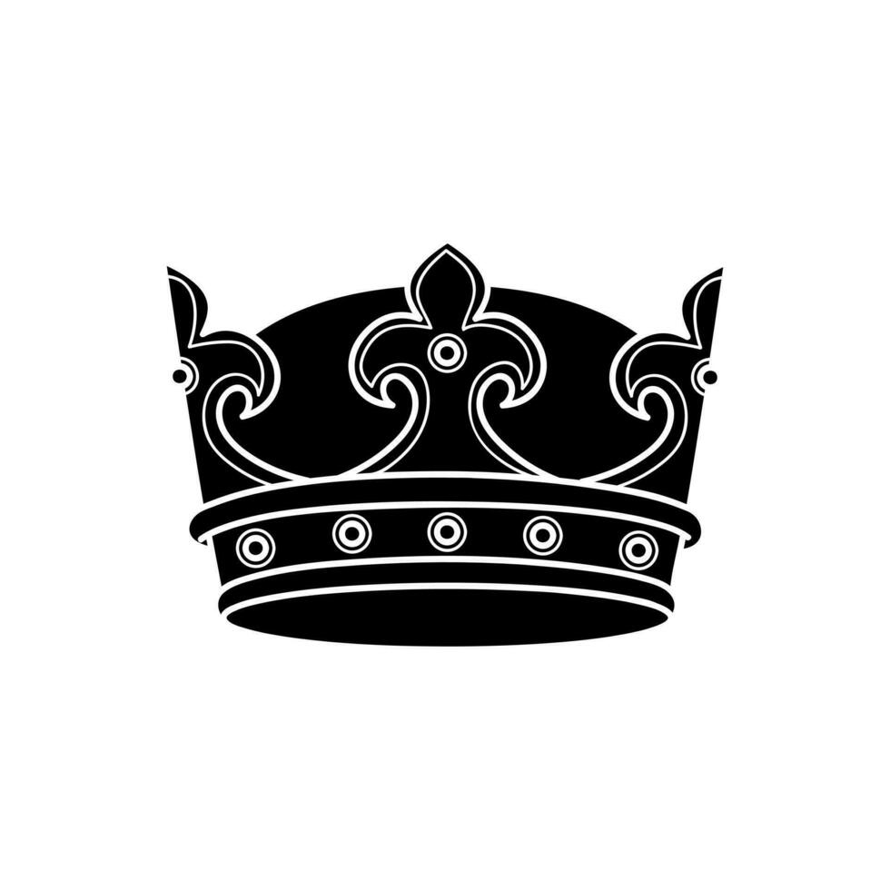 Crown vector icon. King illustration sign. Queen symbol. monarchy mark.