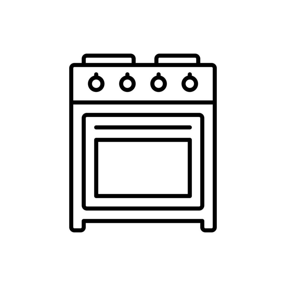 Kitchen icon vector. cooking illustration sign. oven symbol or logo. vector