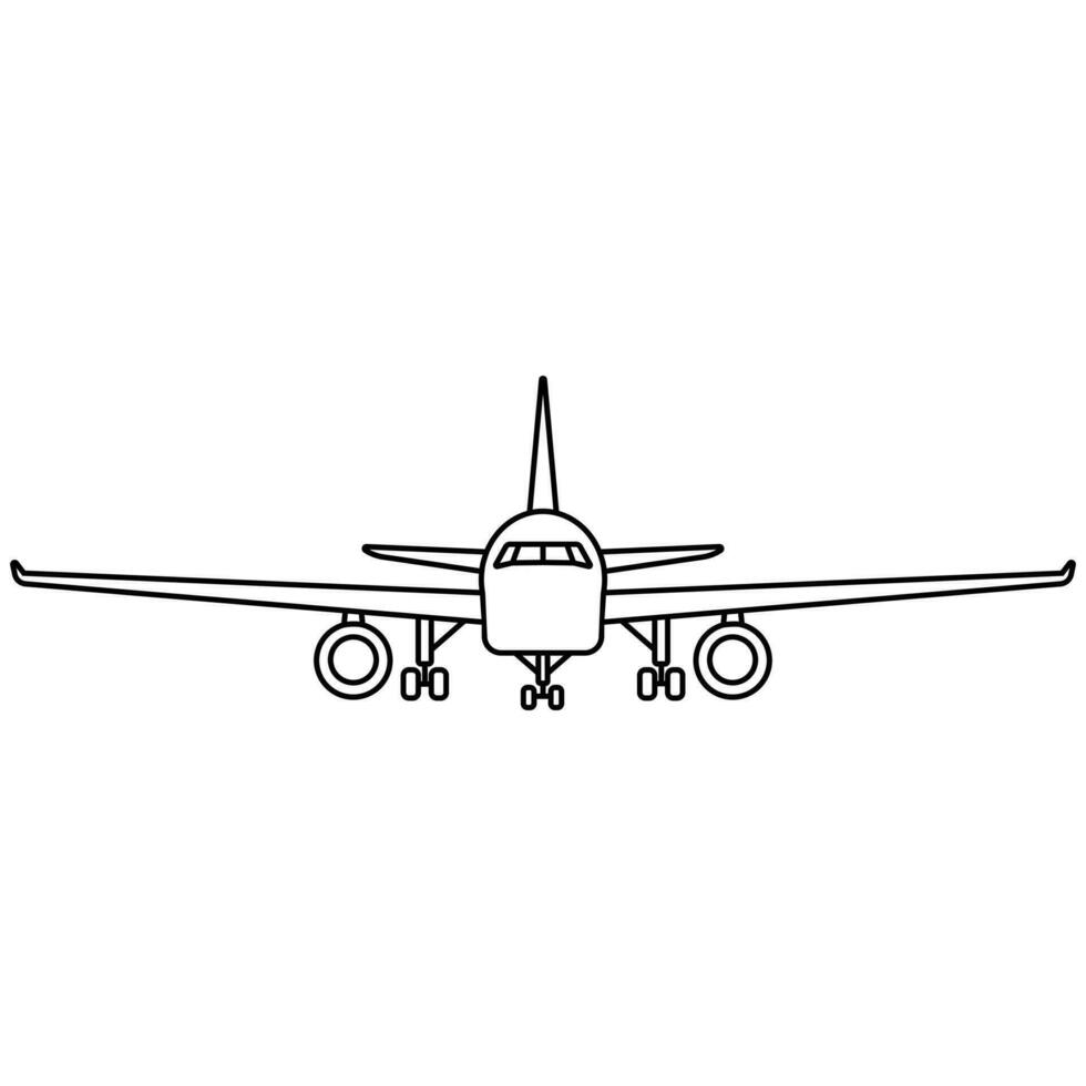 aeronave icono vector. avión ilustración signo. avión símbolo o logo. vector