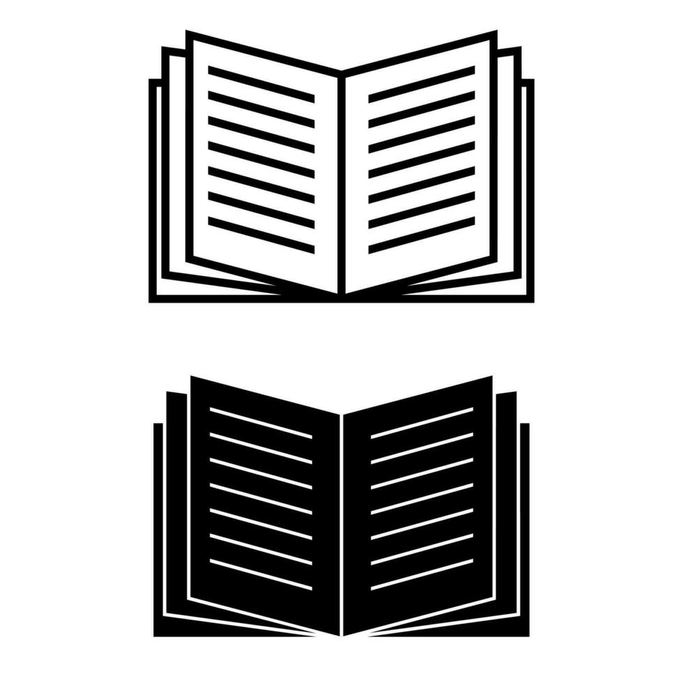 Book vector icon. notebook illustration sign. library symbol or logo.