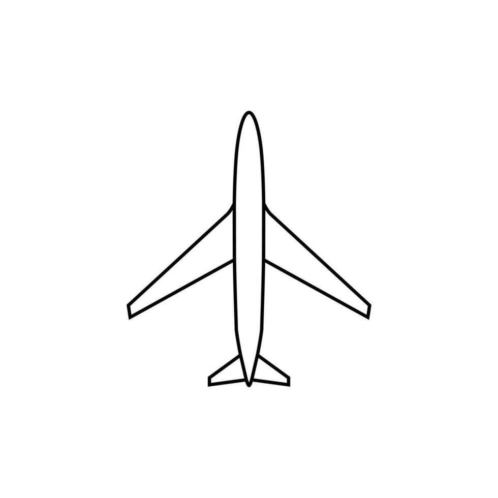 aeronave icono vector. avión ilustración signo. avión símbolo o logo. vector