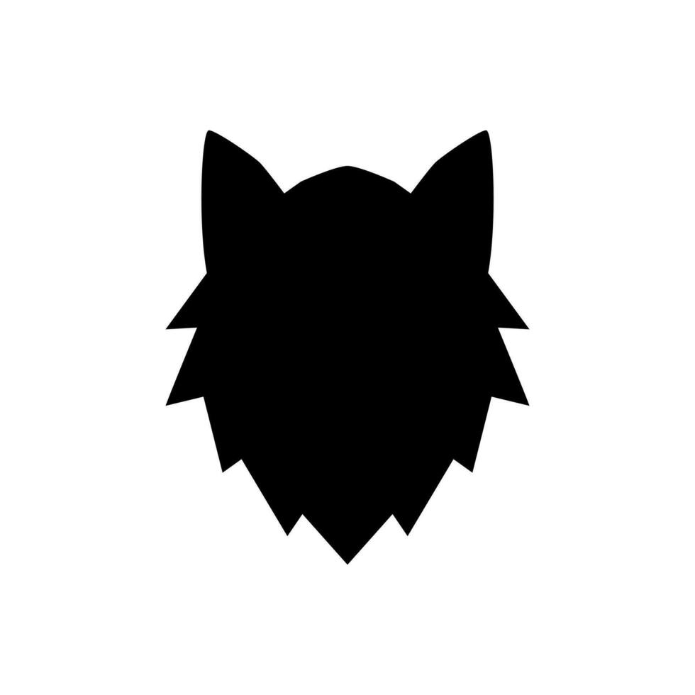 lobo icono vector. animales ilustración signo. lobo aullidos símbolo. vector