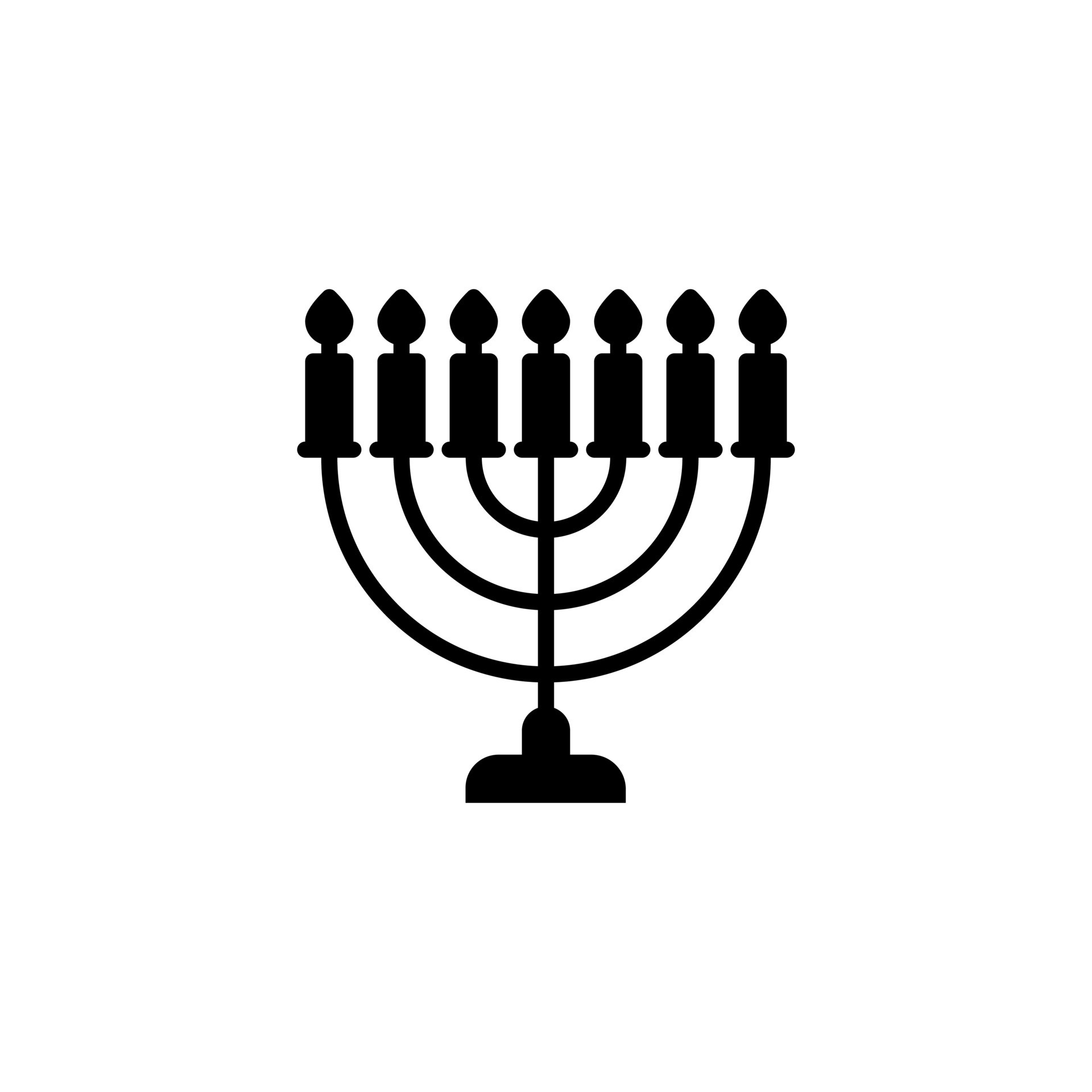 Candlestick icon vector. menorah illustration sign. candles symbol or