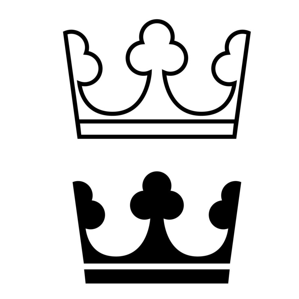 Crown vector icon. King illustration sign. Queen symbol. monarchy mark.