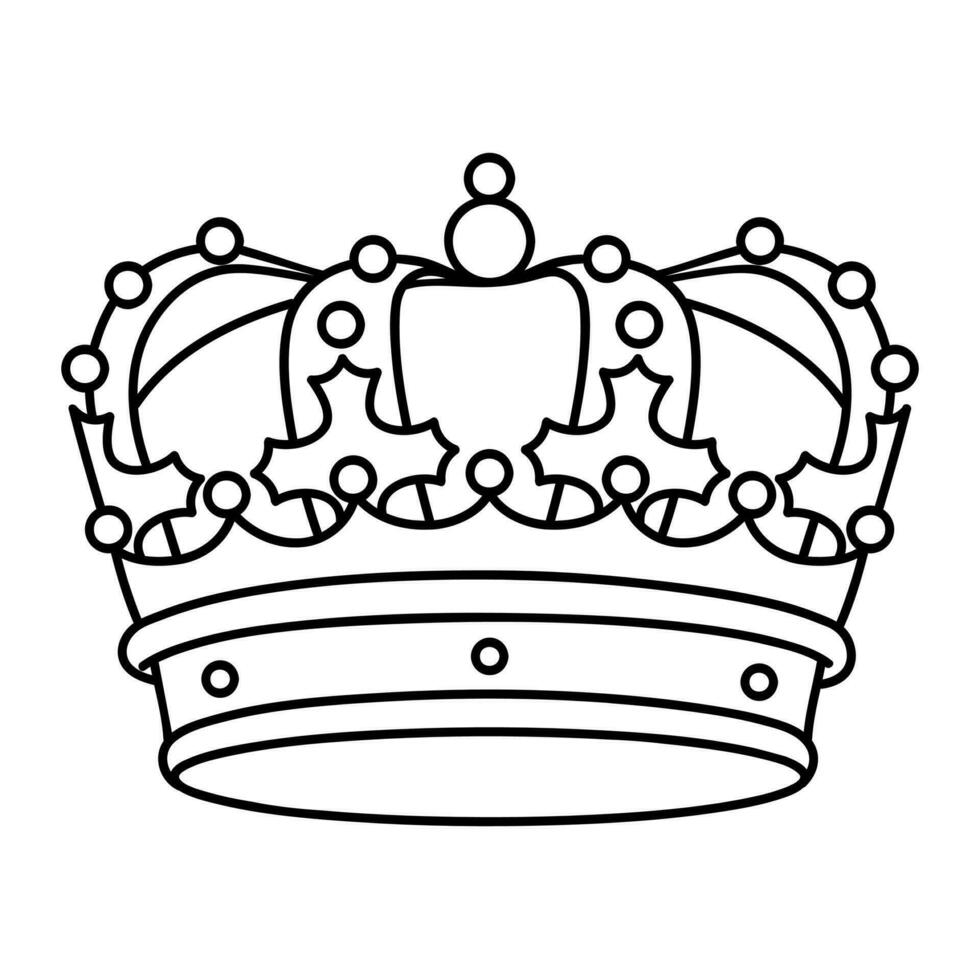 Crown vector icon. King illustration sign. Queen symbol. monarchy mark.