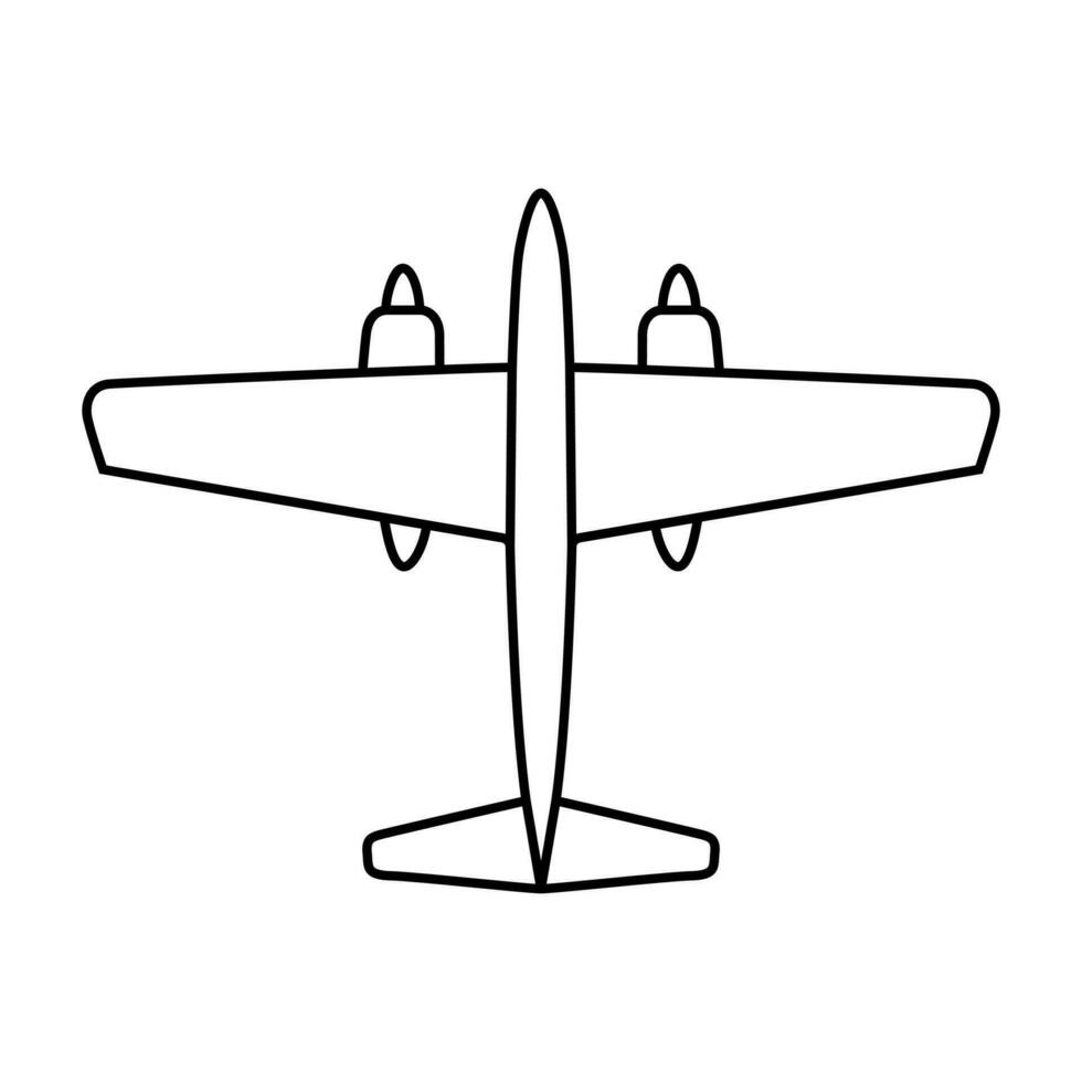 aeronave icono vector. avión ilustración signo. avión símbolo o logo. vector