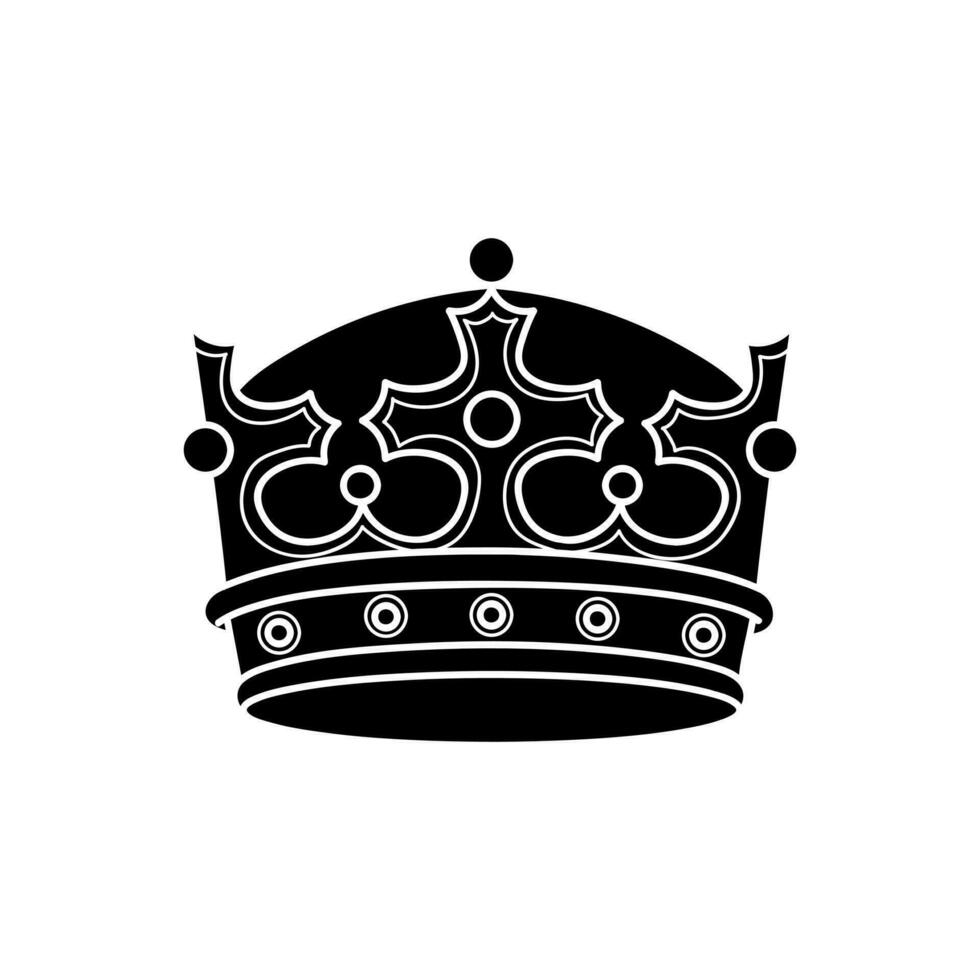 Crown Vector Icon King Illustration Sign Queen Symbol Monarchy Mark