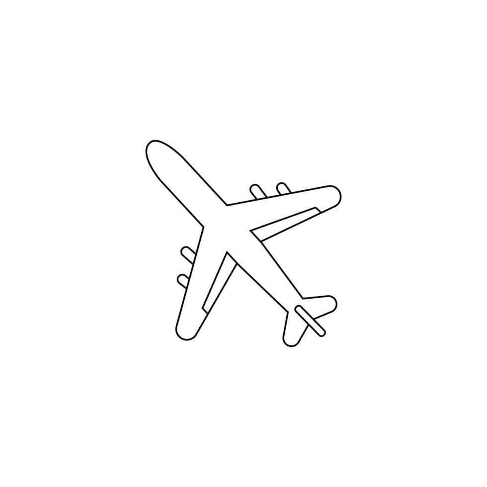 aeronave icono vector. avión ilustración signo. avión símbolo o logo. vector