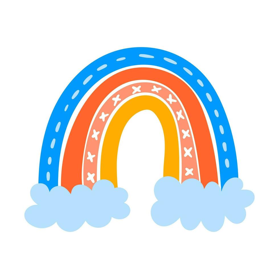 arco iris icono vector. arco ilustración signo. iris símbolo o logo. vector