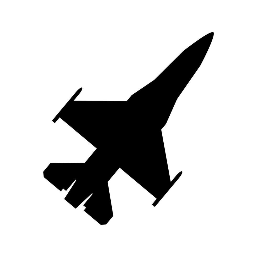 Fighter jet icon vector set. Air Force illustration sign collection. aviation symbol.