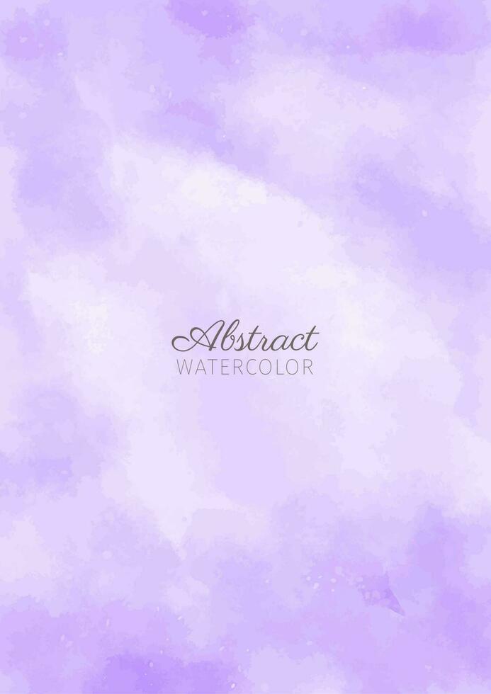 Lavender dreams abstract watercolor poster background vector