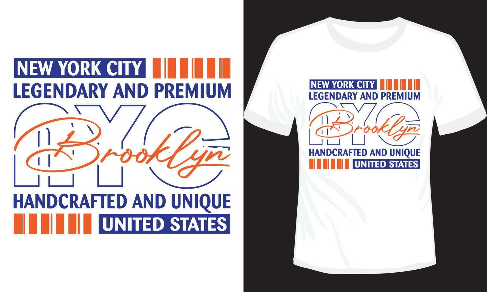 New York City Typography T-shirt Design Vector Illustration