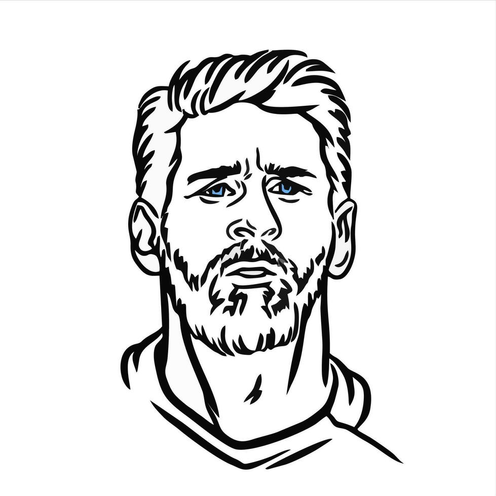 lionel messi silhouette vector design