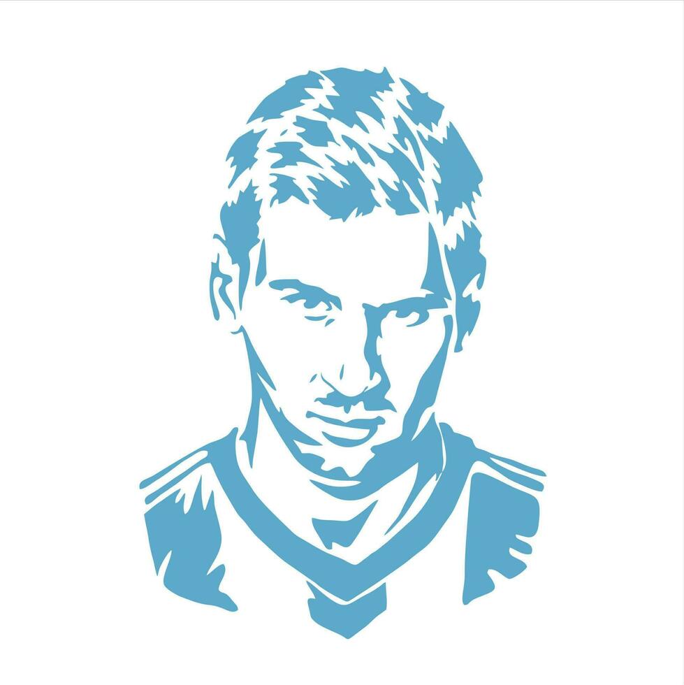 lionel messi silhouette vector design