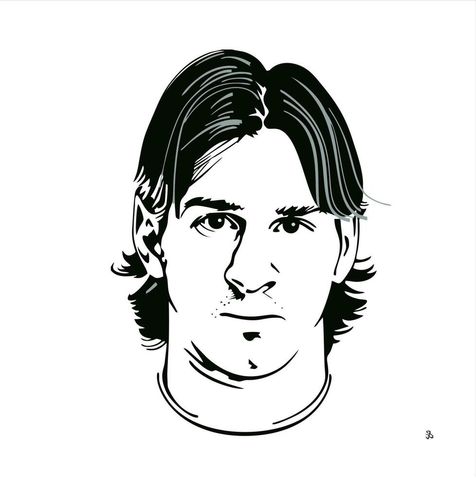 lionel messi silhouette vector design