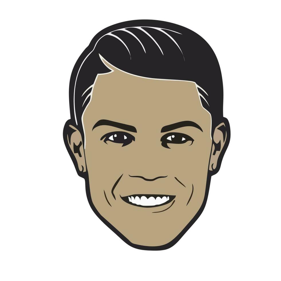 cristiano ronaldo ilustración vector