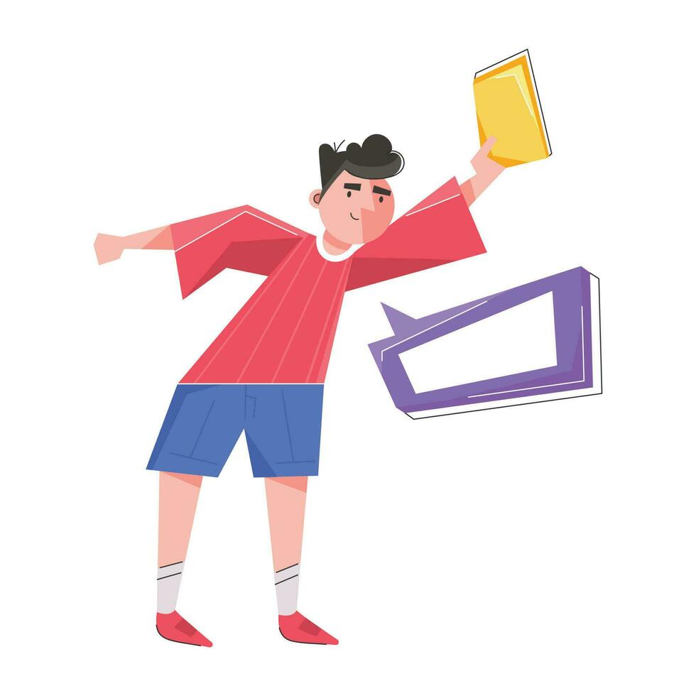 Trendy Match Referee vector