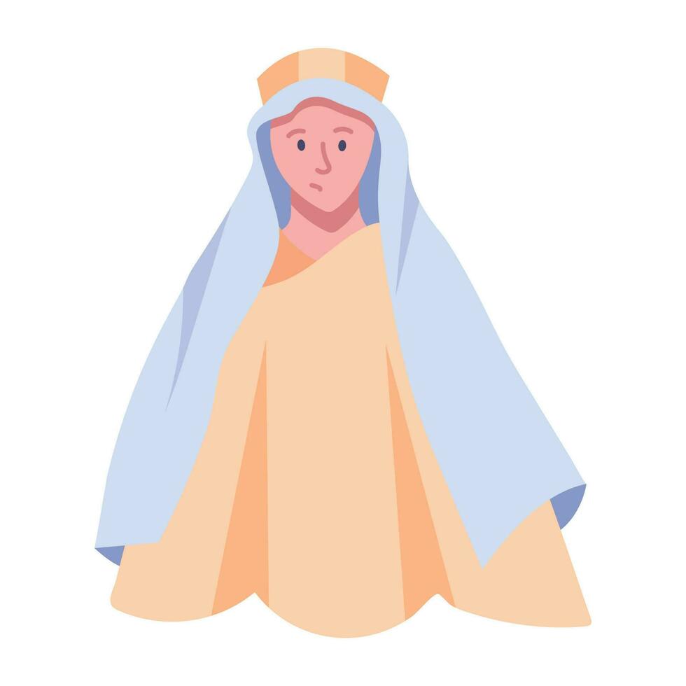 Trendy Orthodox Nun vector