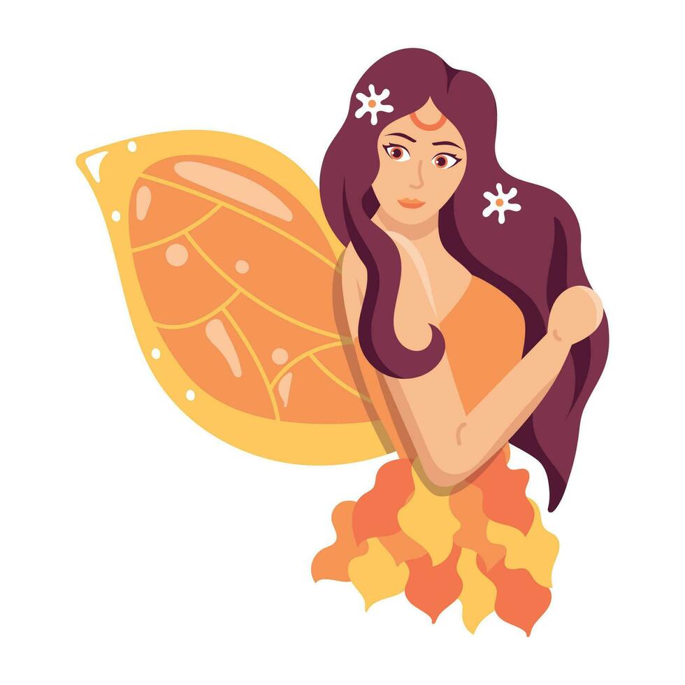 Trendy Beautiful Fairy vector