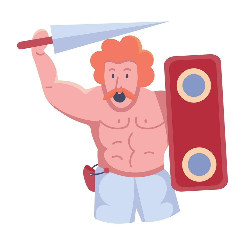 Trendy Celtic Soldier vector