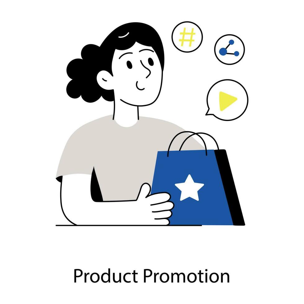 promoción de productos de moda vector