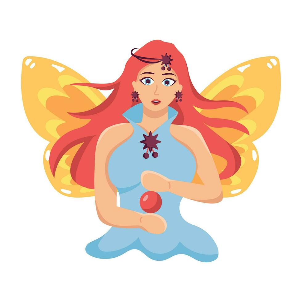 Trendy Fairy Spell vector