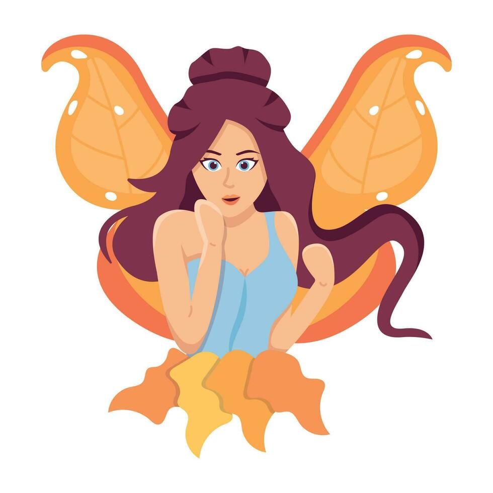 Trendy Beautiful Fairy vector