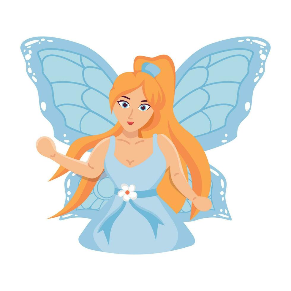 Trendy Cute Fairy vector