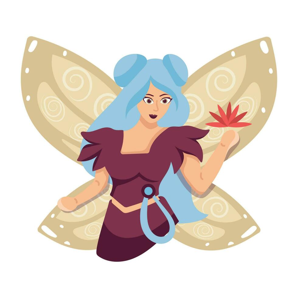 Trendy Magical Woman vector