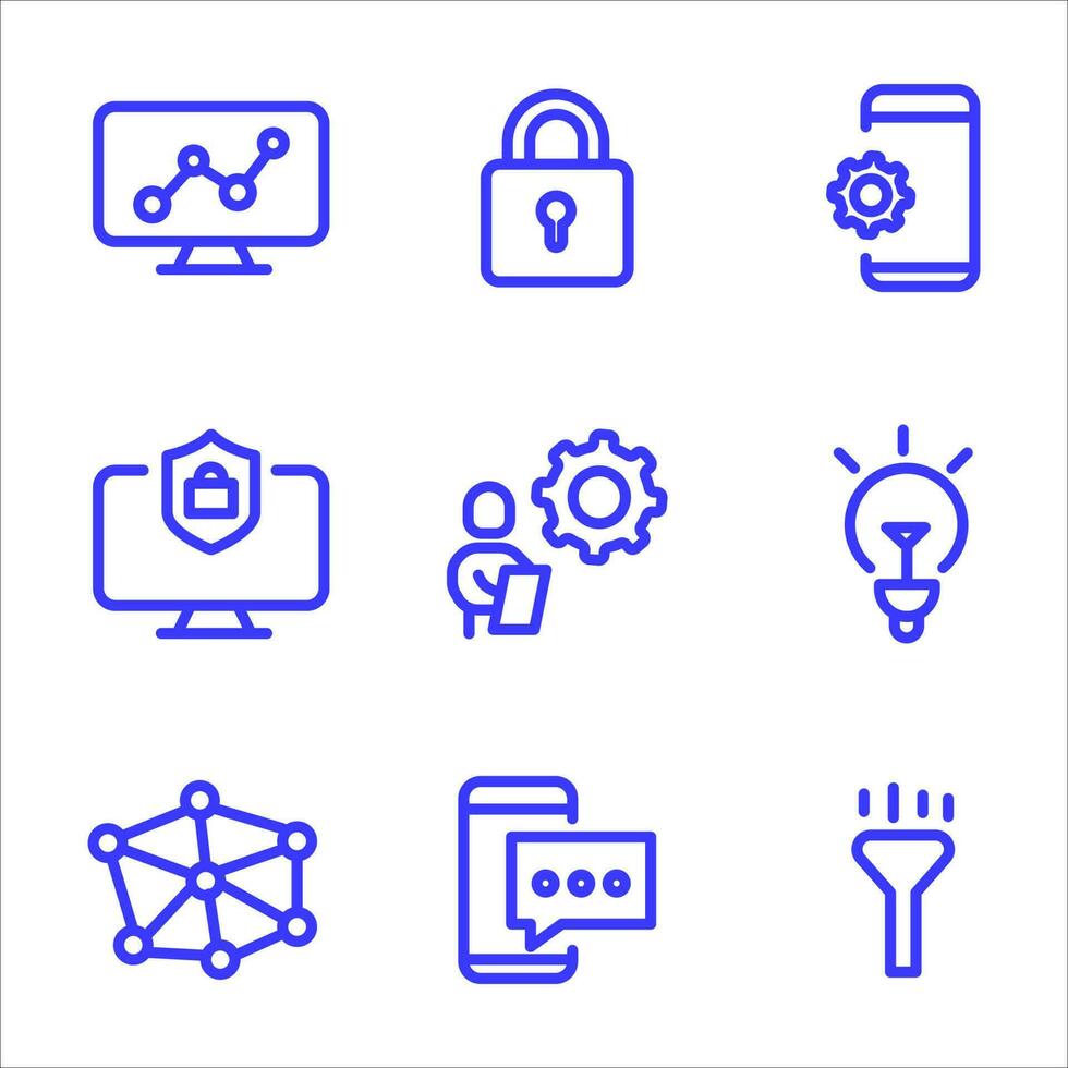 set line icon customer feedback vector