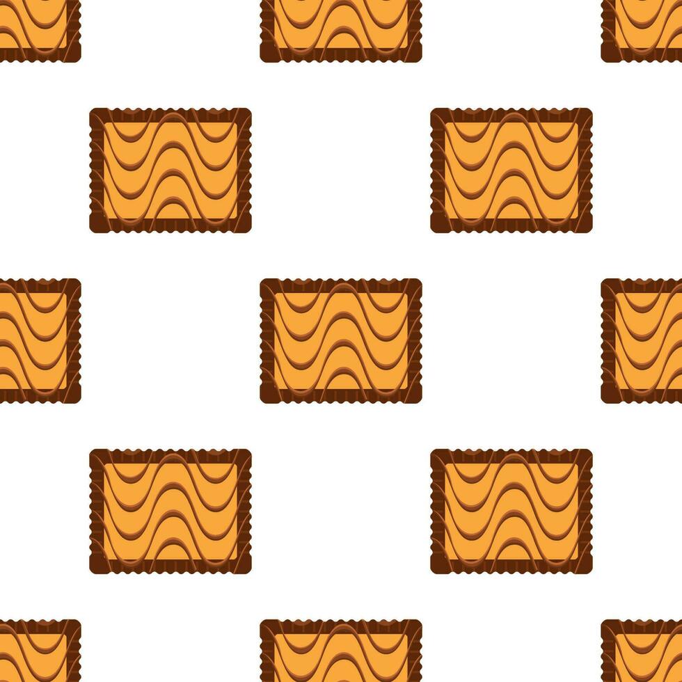 Pattern homemade cookie different taste in pastry biscuit vector